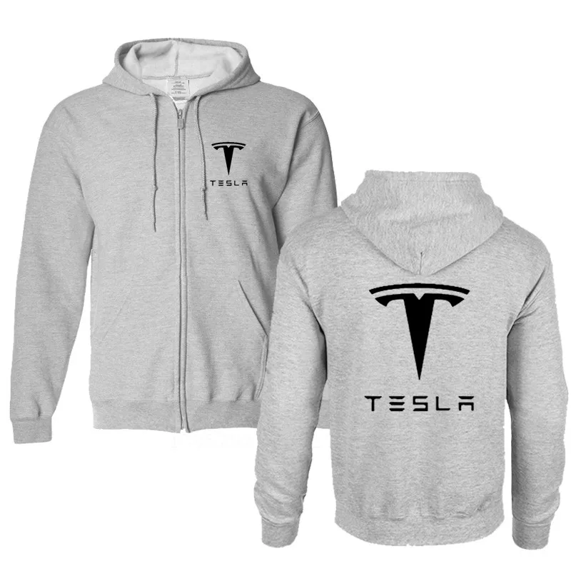 2019 новый бренд Tesla Для мужчин толстовки с длинным рукавом звонка принтом букв
