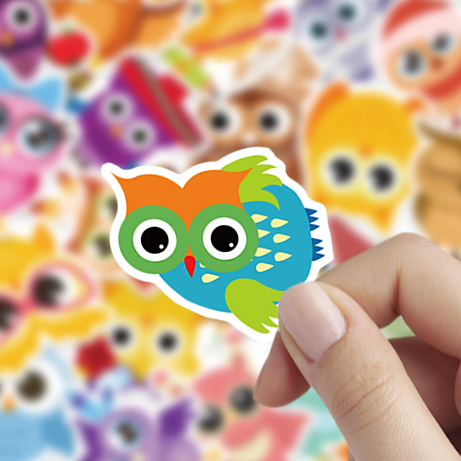 

80 Cartoon Owl Kids Stickers Cute Animals VSCO Girl Anime Sticker Pack On Laptop Car Guitar Book Luggage Decoration Decal Toy