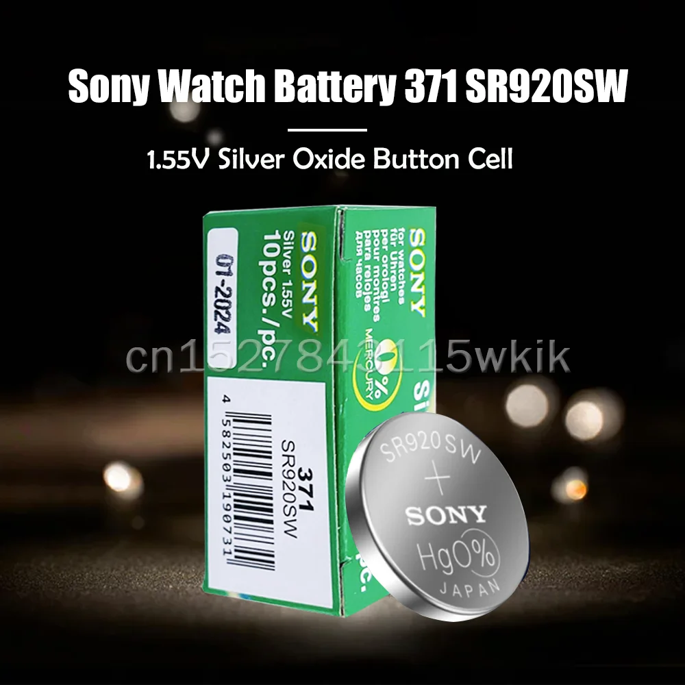 5 шт. SONY 371 SR920SW AG6 920 LR920 LR69 171 370A 371A 1 55 в оксид серебра аккумулятор для часов
