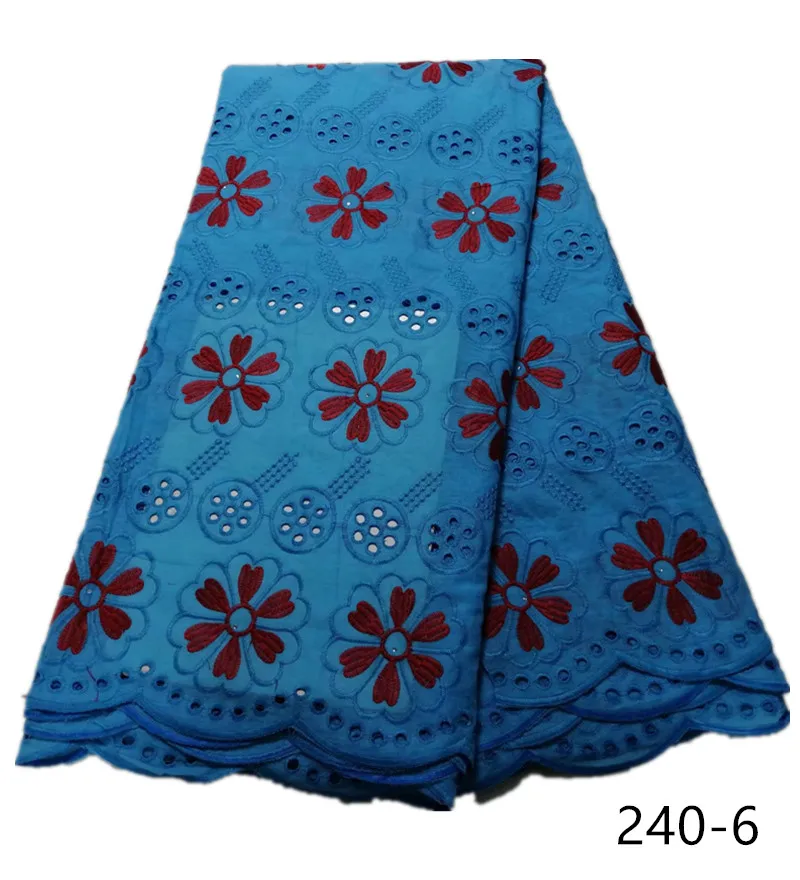 

High Quality Swiss Voile Laces Switzerland Cotton African Dry Cotton Lace Fabric Hollow Out Nigerian Voile Lace 5Yards 240