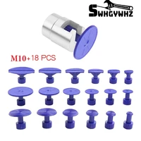 m10 set car aluminum alloy dent repair puller head adapter screw tips for slide hammer and pulling tab m10 and glue tabs
