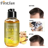 100ml organic natural ginger hair growth shampo anti hair loss treatment hair shampoo for women and men repair hair care