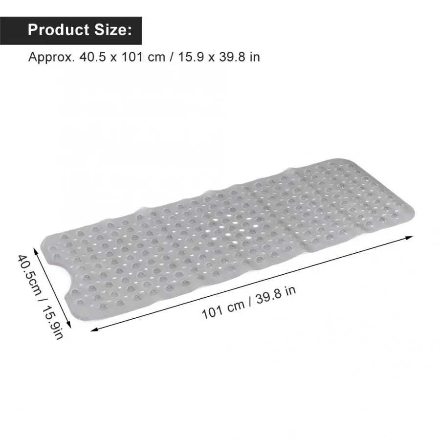 

Shower Mat PVC Household Hotel Bathtub Shower Mat Slip Resistant Bathroom Floor Mat with Suction Hotel Shower Mat