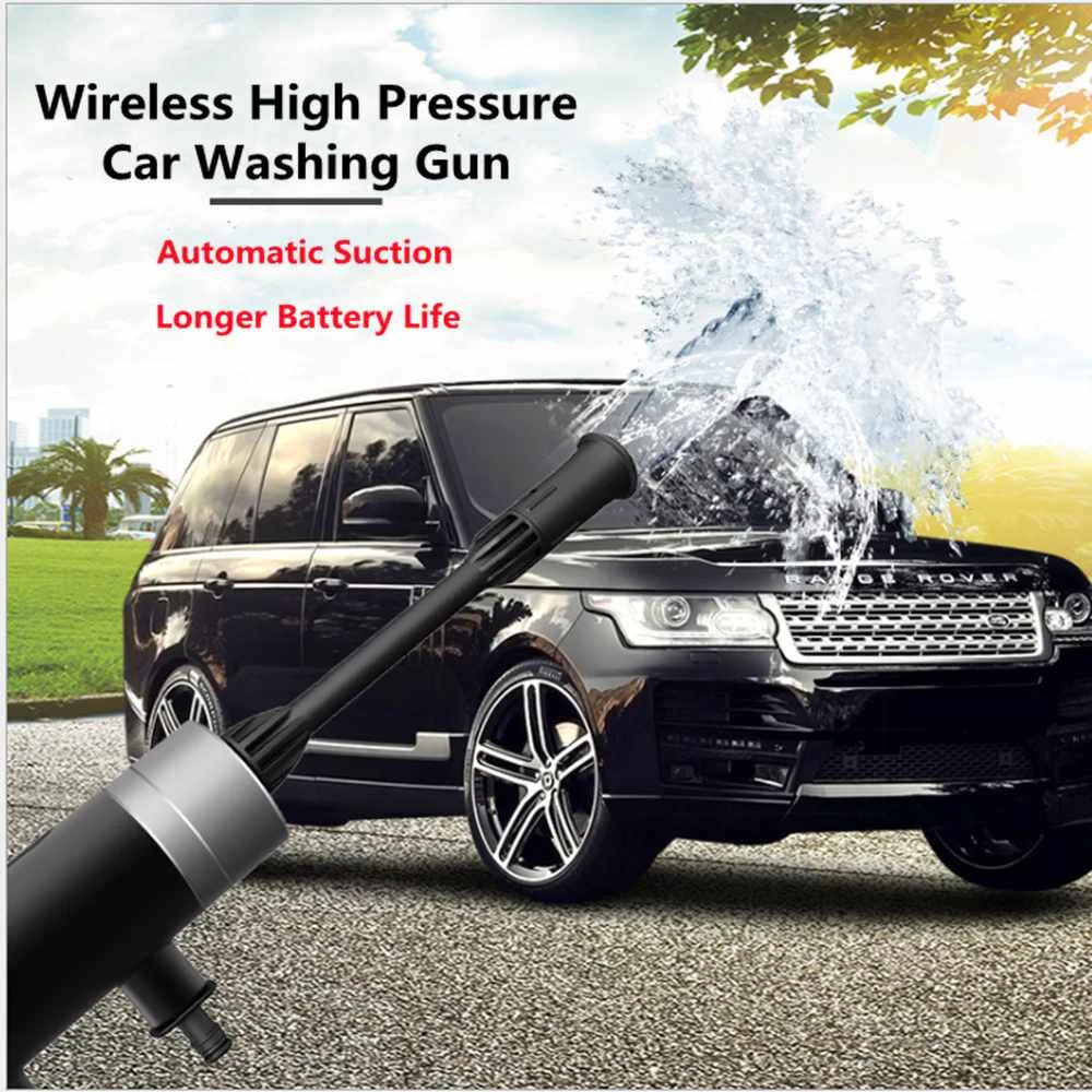 Pаспродажа Портативная беспроводная Автомойка высокого давления, пенораспылитель с возможностью зарядки до 60 минут