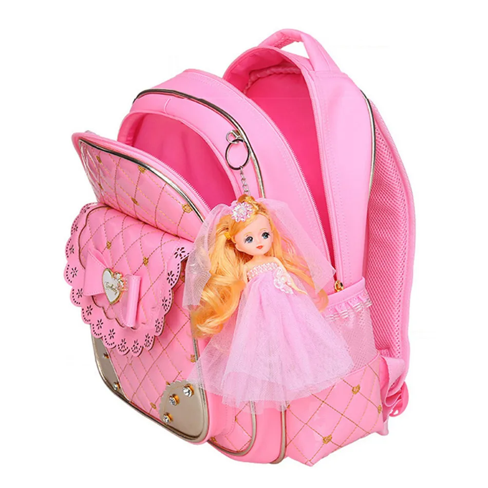 Милые школьные сумки с бантом для девочек детские рюкзаки учеников начальной