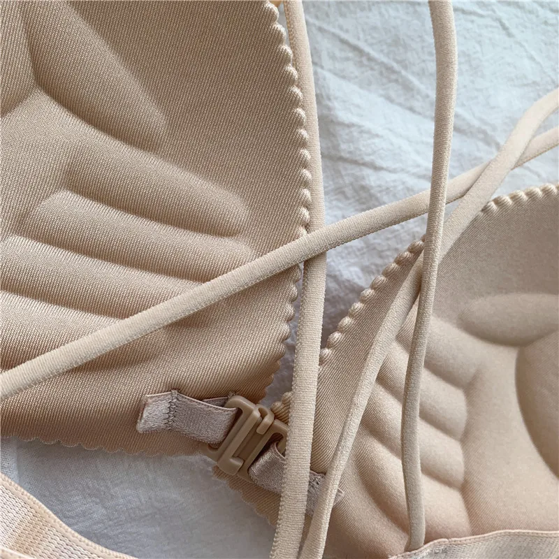 

Sexy Fashion Seamless Bras for Women Wire Free Fashion Bra Sexy Padded Lingerie Bralette Gather Push Up Seamless Bra Female Cro