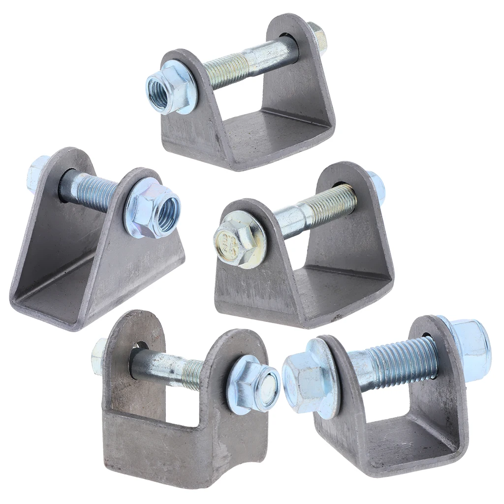 

Wide Flat Mount Style Weld-On Coil-Over Shock Mounting Extension Bracket Crossmember Pair Rear Upper Flat shock weld on Axle