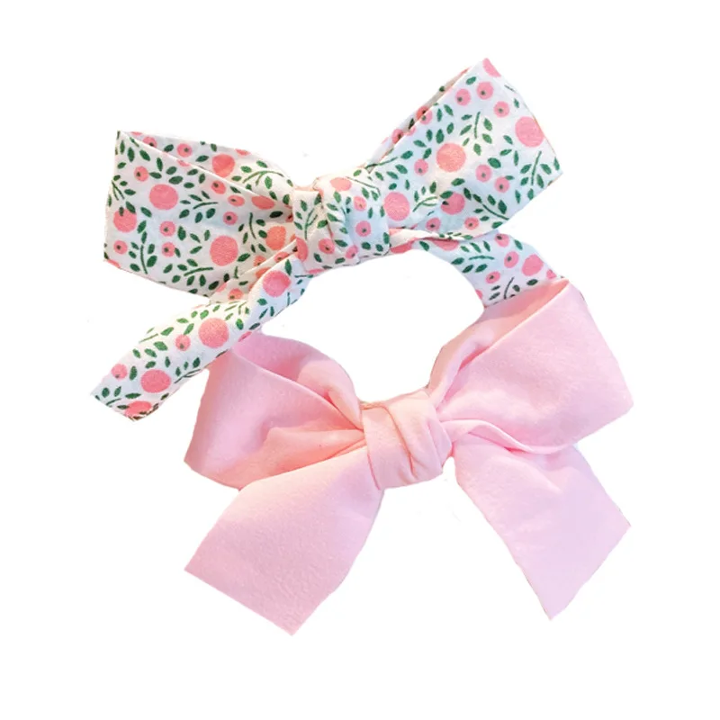 

2pcs/set Colorful Cotton Plaid Fabric Hairpin For Cute Girls Barrettes Safty Hairpins Headwear Kids Hair Accessories