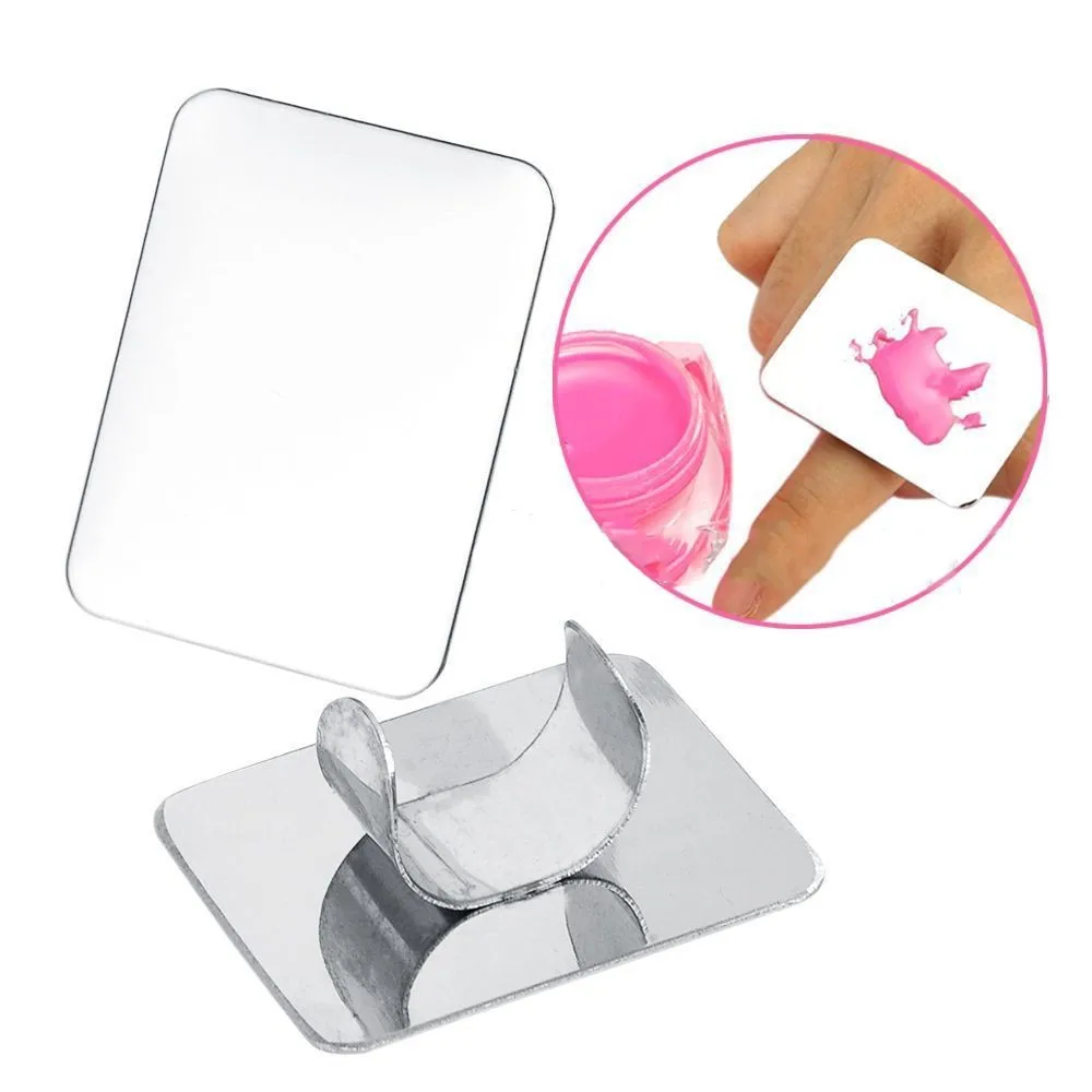 Лак для ногтей дисплей стенд лопатка из нержавеющей стали регулируемое кольцо