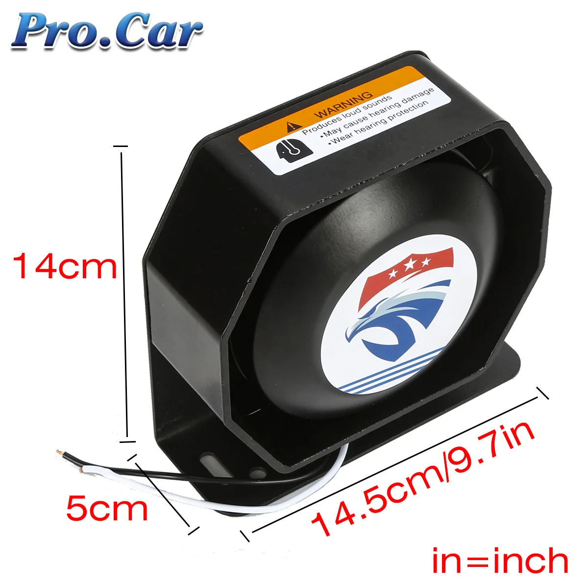 12V/24V 400W 18 Tone Loud Car Siren Horn Warning Electric Alarm PA Speaker With MIC System Europe Emergency Sounds | Автомобили и