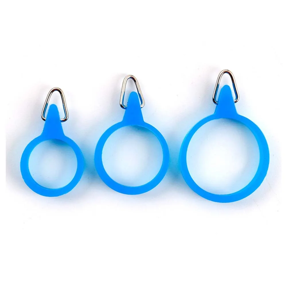 5PCS Elastic Fishing Rod Hook Ring Keeper Fly Pole Rubber Rings Metal Holders S/M/L High-elastic Pesca Iscas Fish Tackle Tools