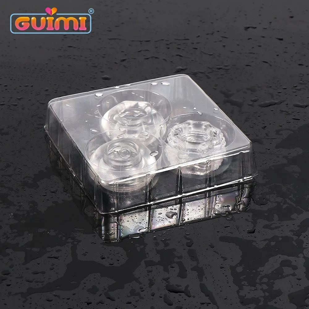 GUIMI 3 шт. кольцо для пениса с украшением в виде кристаллов коробкой задержки