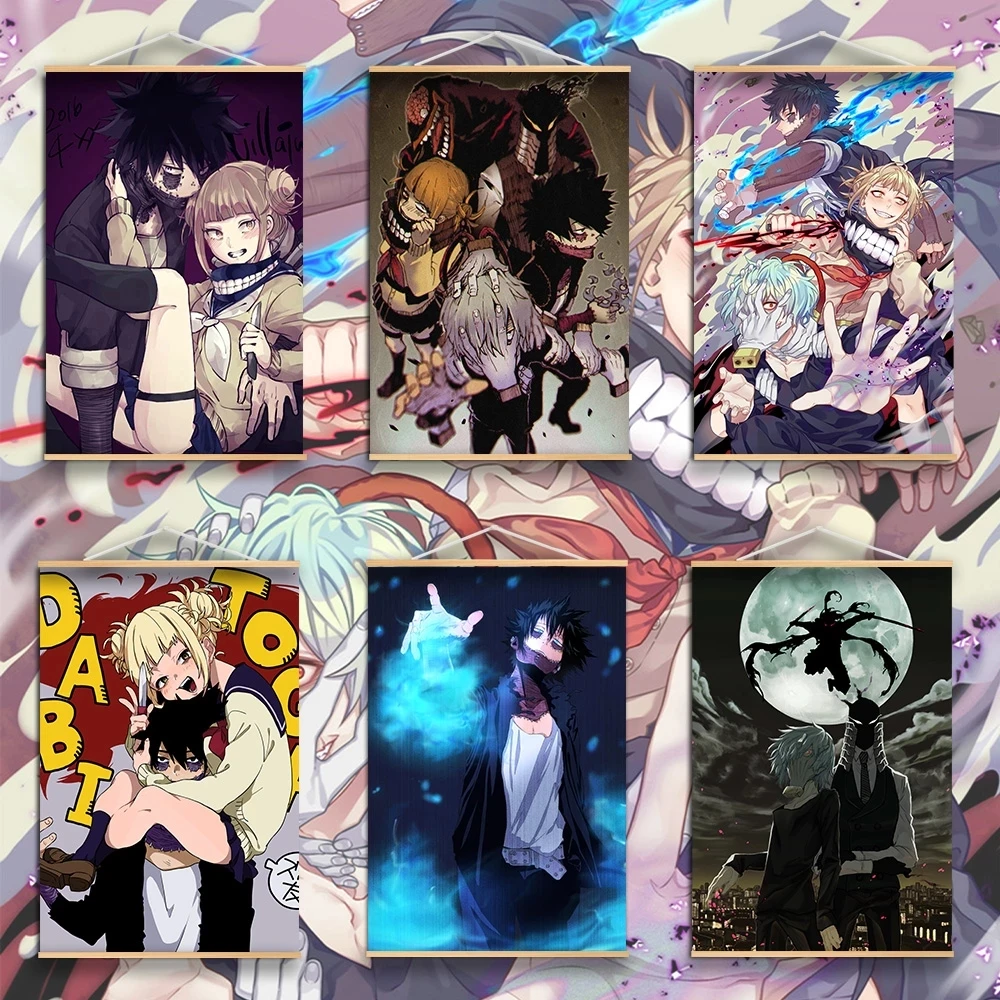 

Домашний декор, Современная Настенная картина, деревянный свиток, подвесная картина, Hd Печать на холсте, аниме, постер для девушек, гостиной