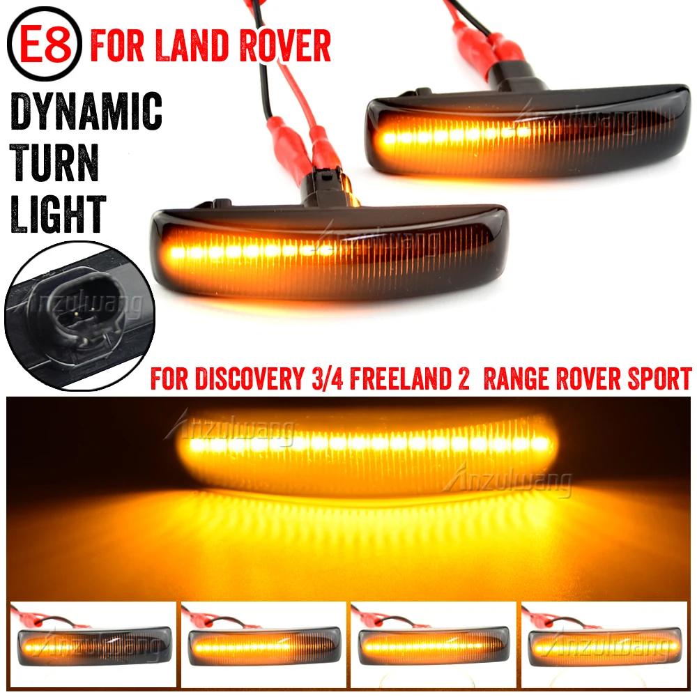 

For Land Rover Range Rover Sport Freeland 2 Discovery 3 4 LR3 LR4 L319 LED Dynamic Turn Signal Light Side Marker Lamp Indicator