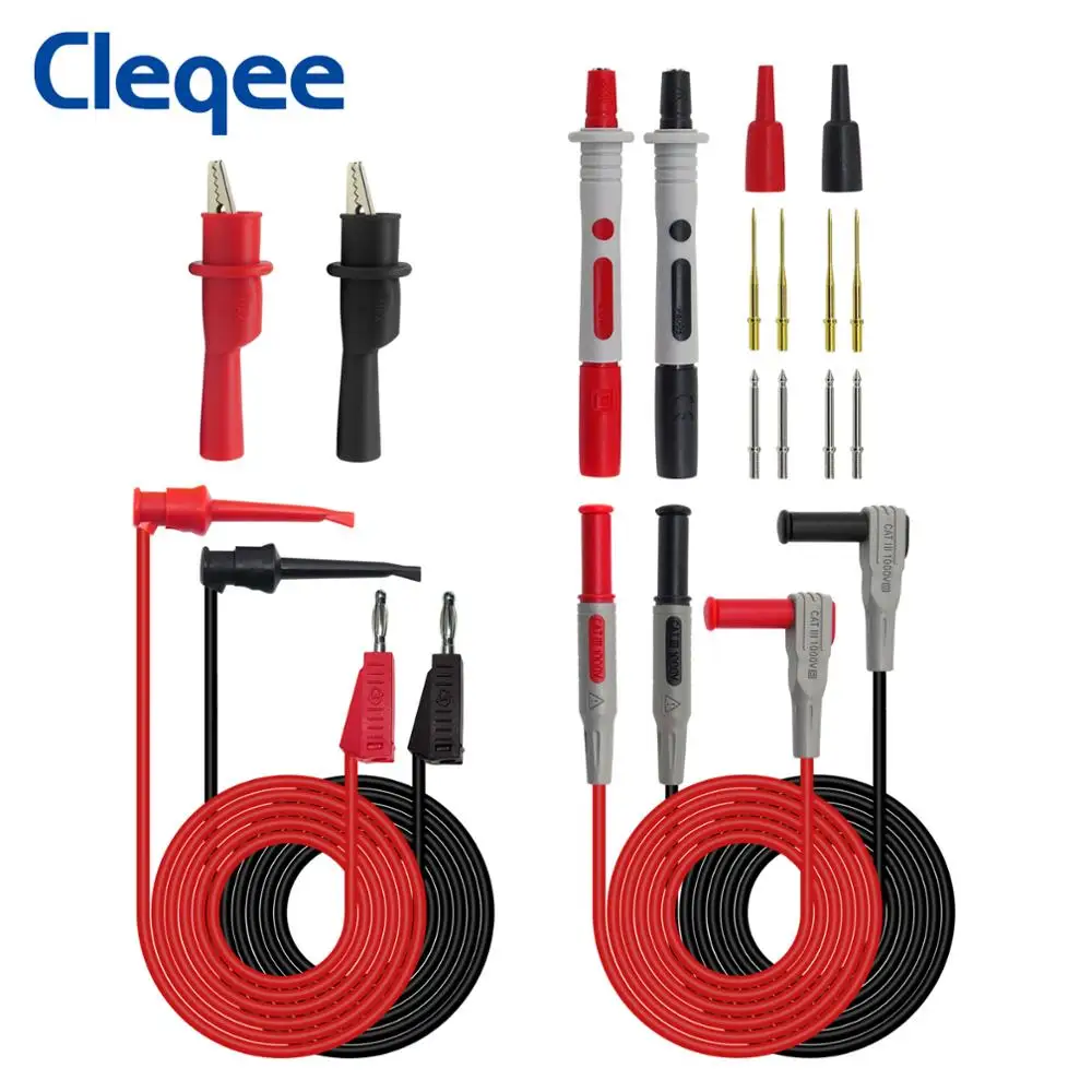 P1308B 8 шт. Тесты набор измерительных штекер датчика к крюк кабель сменный