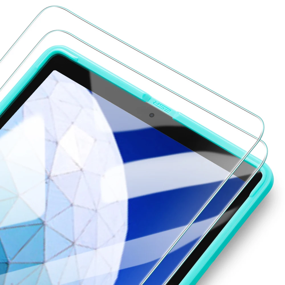2 шт./лот ESR Защита экрана для iPad 7 /Air 3/iPad Pro 10,5 закаленное стекло 9H против царапин стеклянная пленка для iPad 7th Gen - Цвет: 2pcs