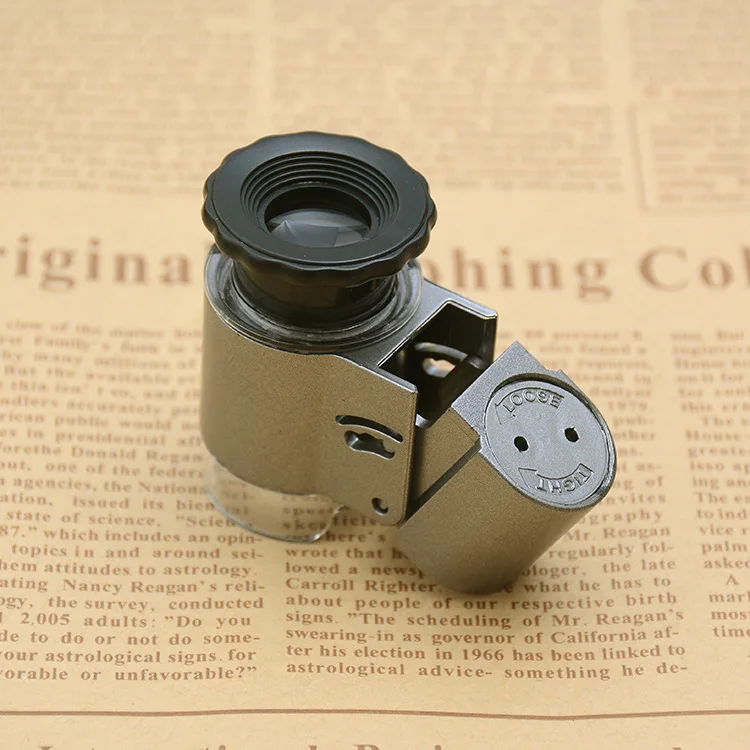 Мини-карманный микроскоп с 50-складным ювелирным изделием | Инструменты