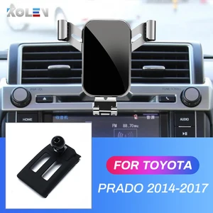 car mobile phone holder for toyota prado 2014 2015 2016 2017 accessories auto gravity gps stand special mount navigation bracket free global shipping