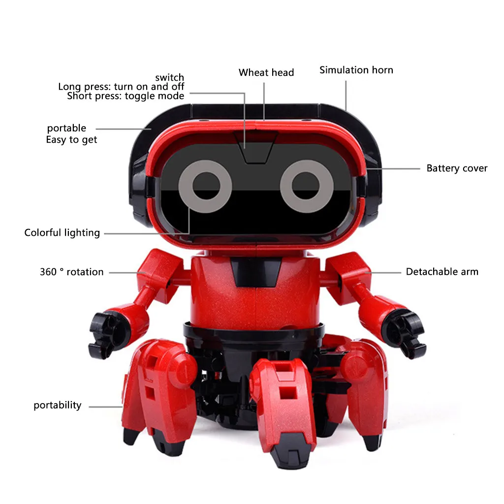 Intelligent Induction Robot DIY Assembled Electric Follow with Gesture Sensor Obstacle Avoidance Kids Educational Toys | Игрушки и хобби