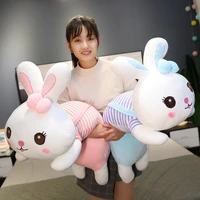 soft 7090cm lovely big ear bunny soft plush toy rabbit on bed sleeping long pillow cushion girls gifts kids birthday gift dolls