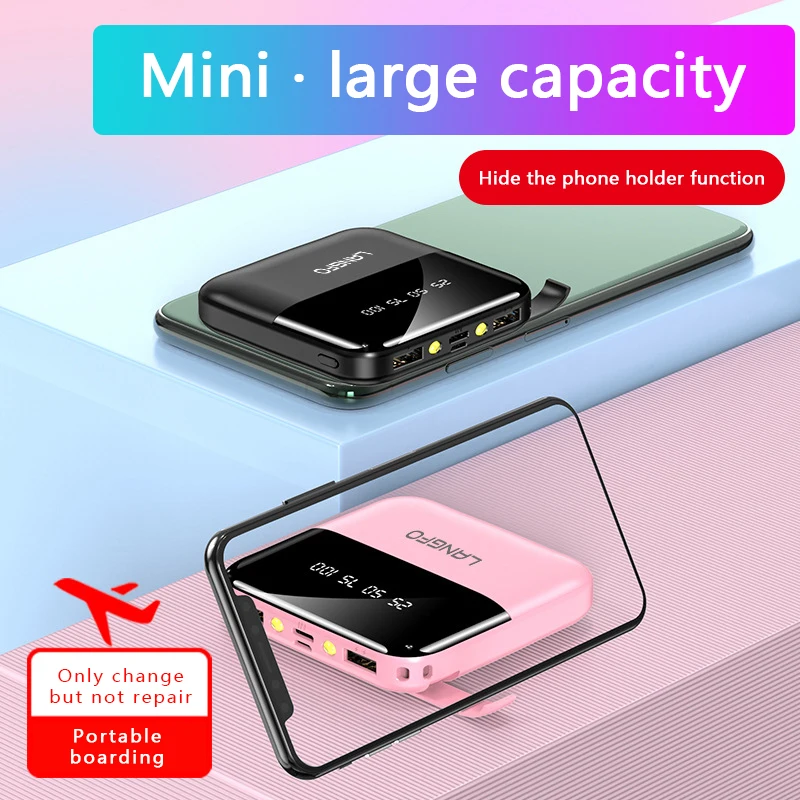 mini power bank 30000mah portable fast charger external battery pack for xiaomi mi iphone samsung poverbank digital display free global shipping