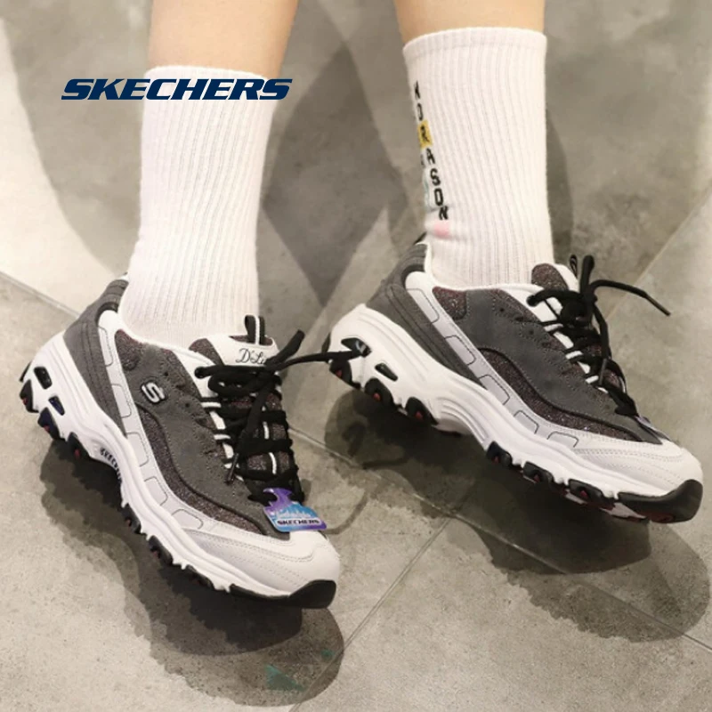 Женские кроссовки на платформе Skechers повседневные брендовые массивной 99999958 CCBK