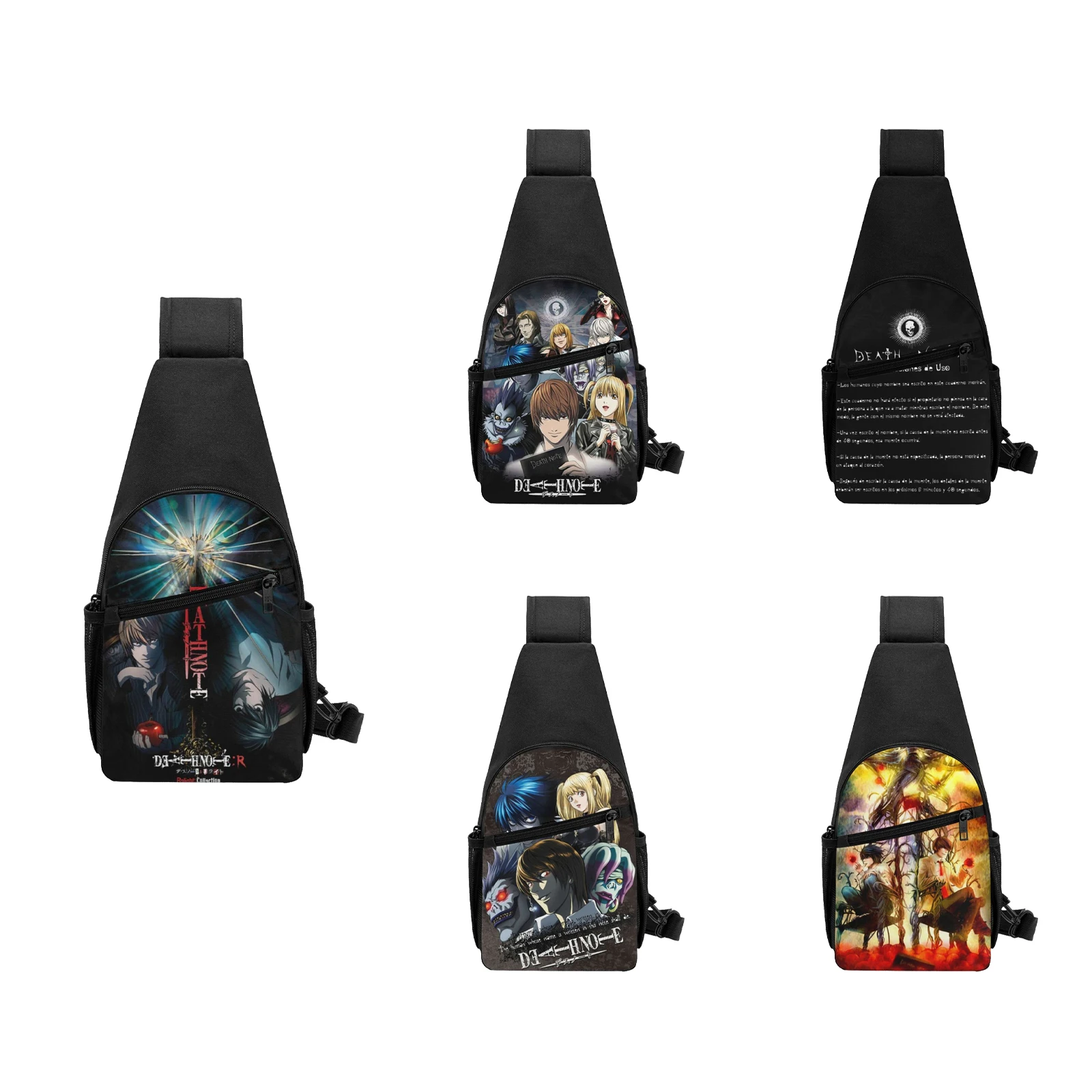 

Рюкзак-слинг через плечо для мужчин и женщин с принтом аниме Death Note