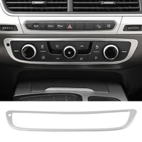 loyalty for audi q7 2016 2017 2018 interior center air vent outlet trim cover decoration abs matt silver car accessories