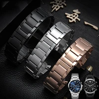 watch bands stainless steel for armani ar2452 ar2453 ar2448 watch strap watchband butterfly buckle scrub black silver rose gold