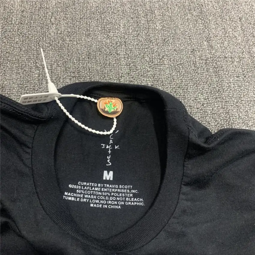 

Long Sleeve Travis Scott Cactus Jack Corrupted T-shirts Men Women Cactus Jack Casual Top Tees harajuku clothing