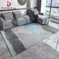 loop pile thick carpets for living room modern geometry bedroom rugs for home decoration gray floor mat customize large carpets