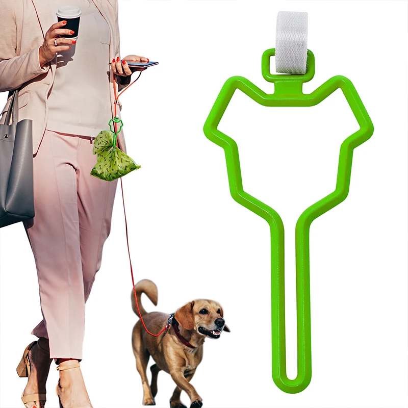 

2021 Waste Bag Dispenser for Dog Waste Carrier Pet Supply Accessories Dog Leash Dispenser Clean Tools Poop Bag Holder Hands Free