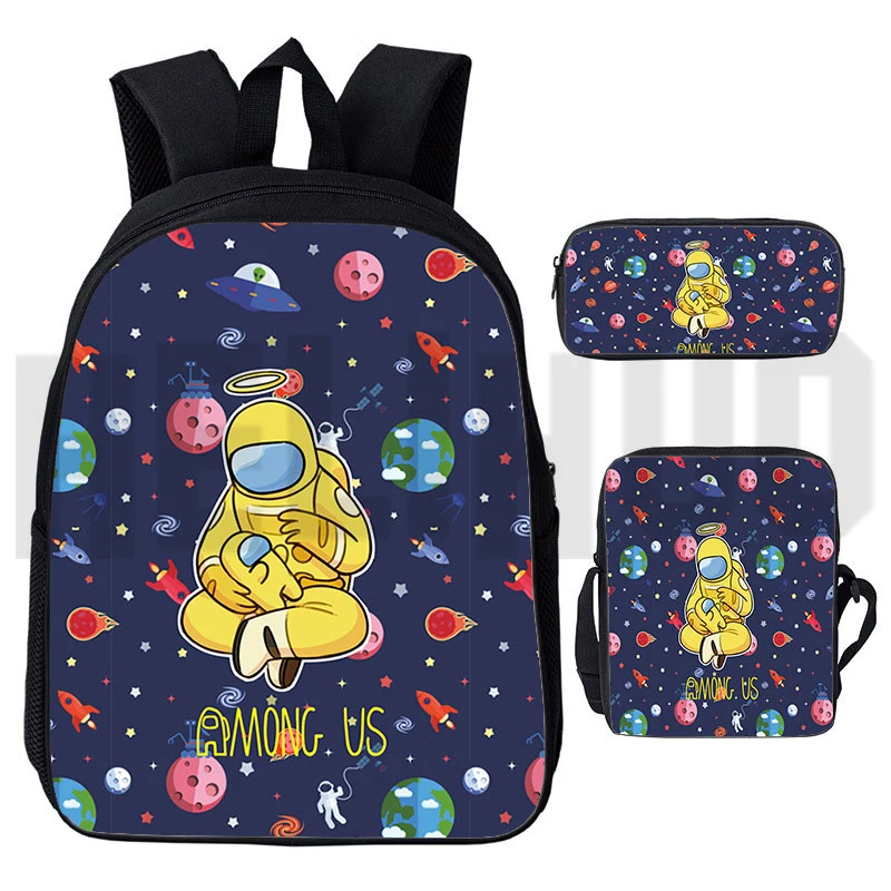 

2020 Sac A Dos Among Bag Backpack us Impostor Rucksack 3D Print Classic Anime Mochila Video Game Schoolbags Pen Case Hip Hop