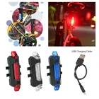 Задний фонарь для велосипеда, светодиод на велосипед светильник с зарядкой от USB