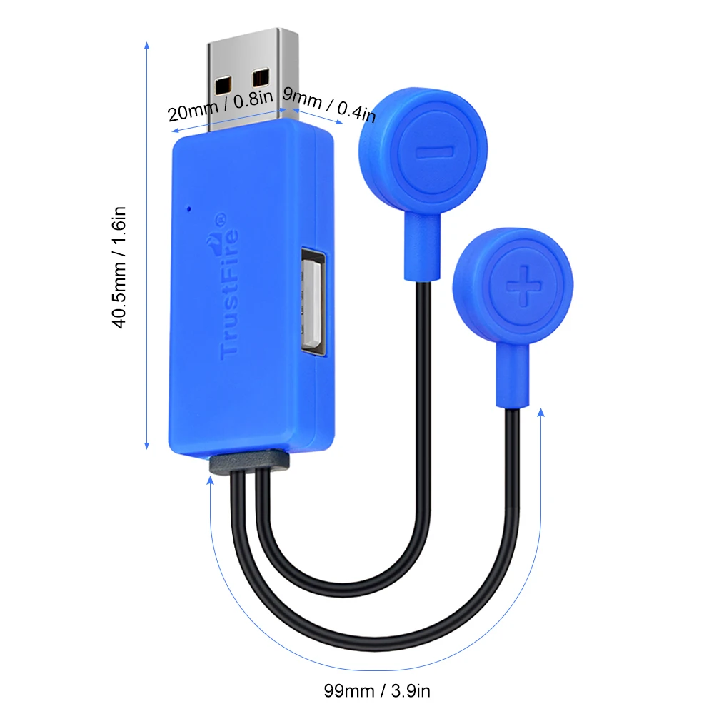 

Portable Magnetic Outdoor Battery Charger For Li-ion Batteries Magnetic USB Charger with Charging Discharging Function