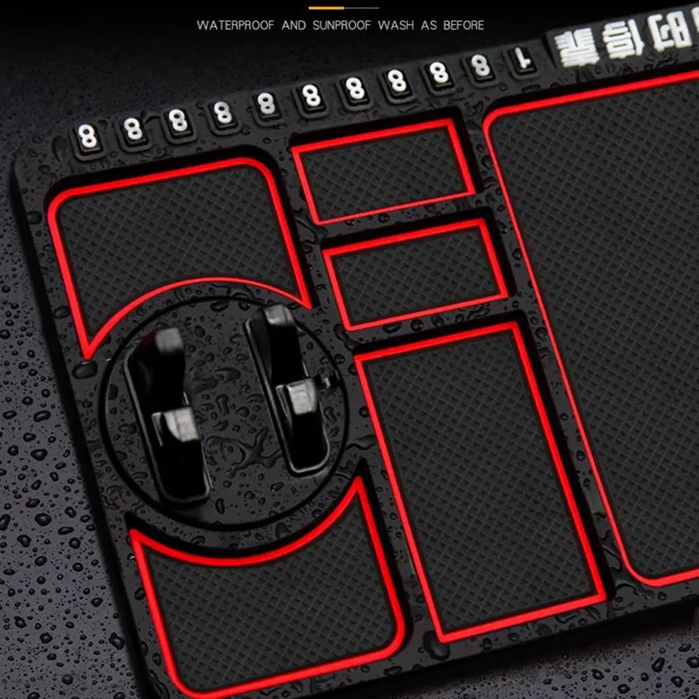 Многофункциональный автомобильный Противоскользящий коврик держатель телефона