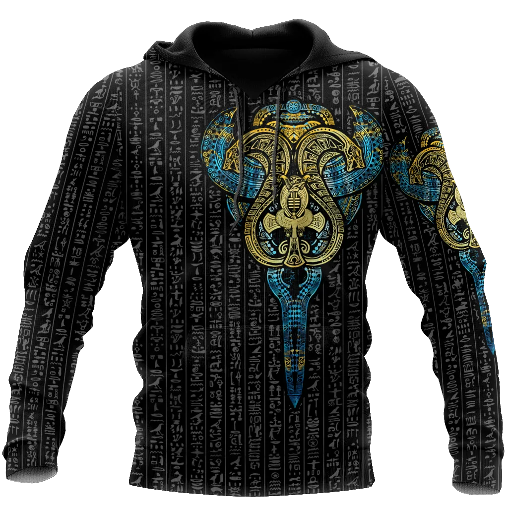 Худи египетское в стиле унисекс с 3d-рисунком богов древние ураеури роскошная