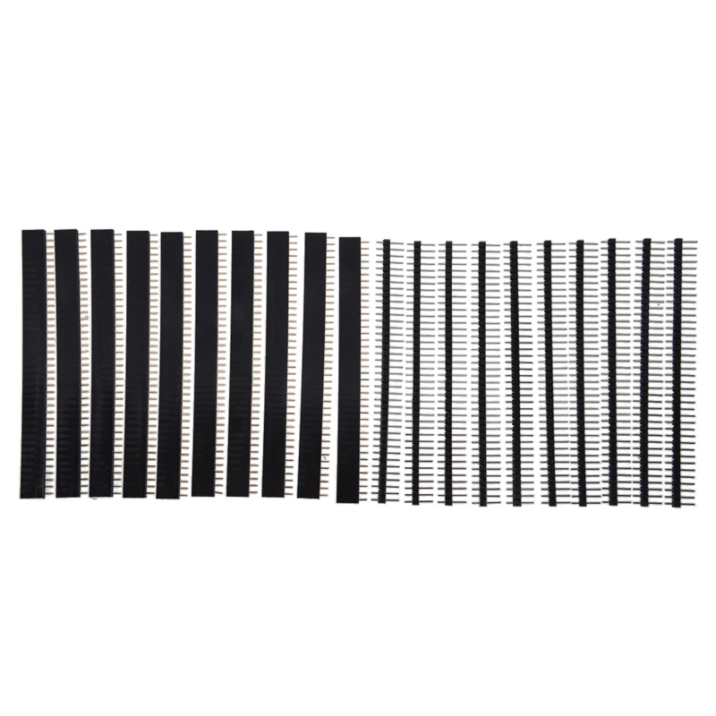 

RISE-10 x однорядные мужского и женского пола 40 румпель заголовок 2,54 мм черный