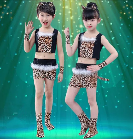 Костюм животного на Хеллоуин африканские старинные индейцы Savage Косплей костюмы