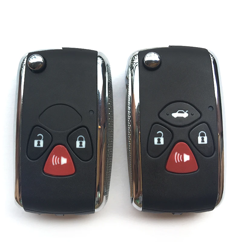 Флип чехол со сменными 3/4 кнопками для Toyota YARIS Venza REIZ Crown Avalon Camry Corolla RAV4|Ключ от авто|