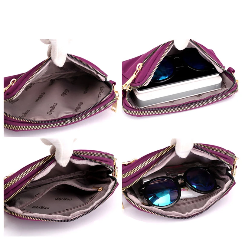 Маленькая оксфордская однотонная водонепроницаемая сумка для денег женская