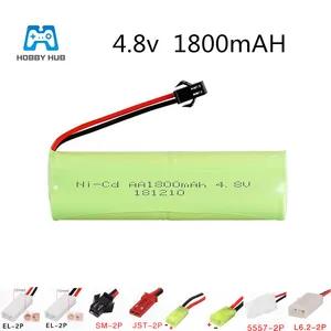 Аккумулятор 4,8 в, 1800 мА  ч, nicd, AA, 4,8 В, перезаряжаемый аккумулятор для радиоуправляемого игрушечного автомобиля, лодки, объекта модельное освещение, пульт дистанционного управления, игрушки NI-CD