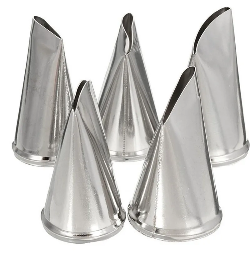 304 stainless steel 5-piece rose petal mouth decoration mouthpiece baking tools for cakes | Дом и сад