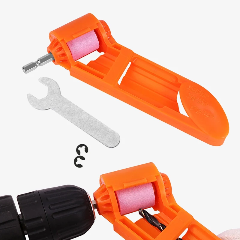 

Portable Drill Bit Sharpener Wrench Grinding Wheel Grinder Polishing Tool Kit