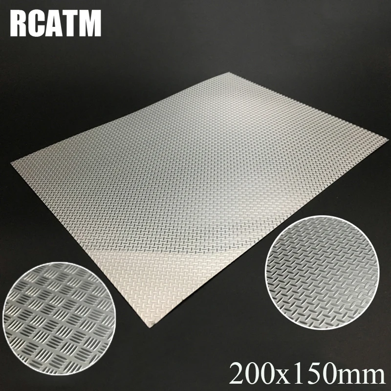 

Metal Stainless Steel Skid Plate 200*150MM for 1/14 Tamiya RC Truck Trailer Tipper Scania Actros Volvo MAN DIY Parts