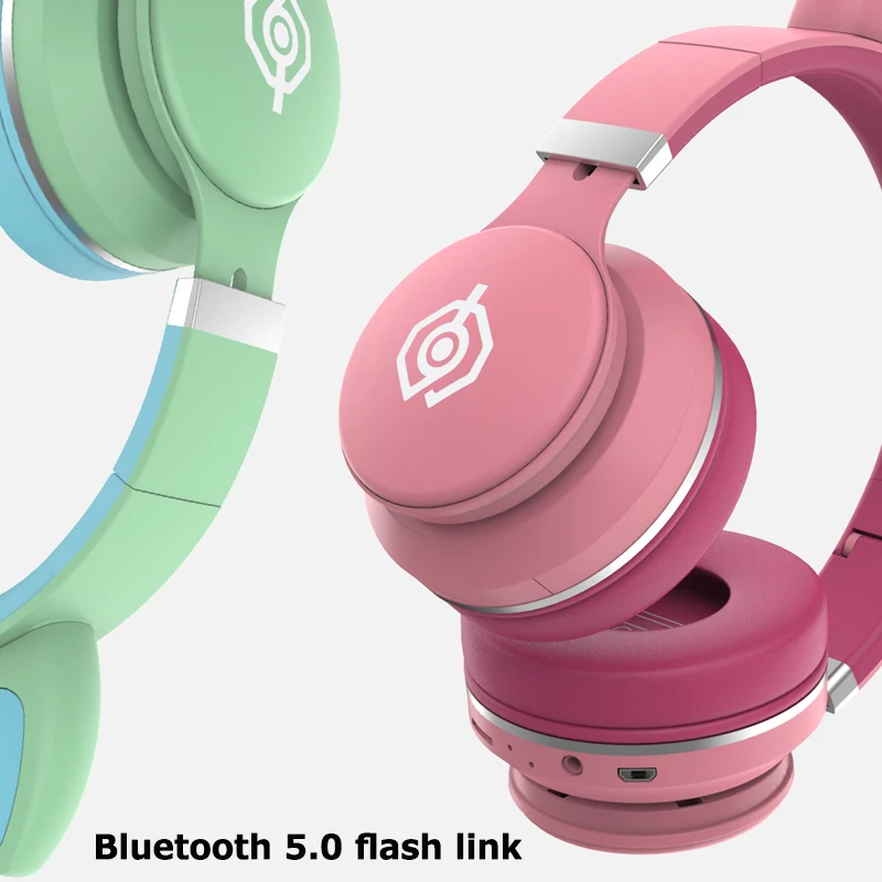 Bluetooth гарнитура с изображением милого кота 5 0|Наушники и гарнитуры| |