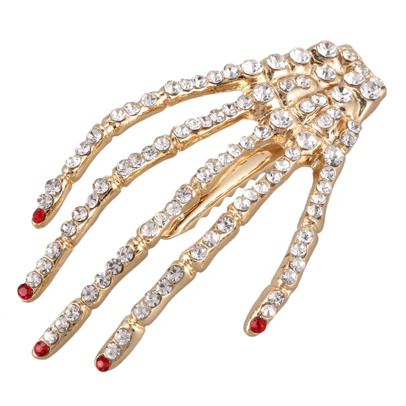 Заколка для волос в стиле панк рок цвет золото 1 шт.|Шпильки и заколки волос| |