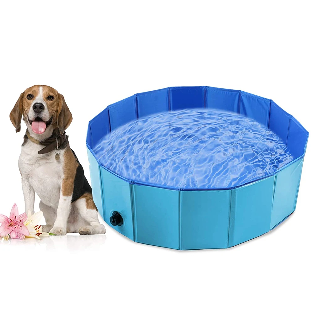 

Собака складной бассейн собака для плавательного бассейна для домашних животных плавательная Ванна ПЭТ плавательный бассейн складной бас...