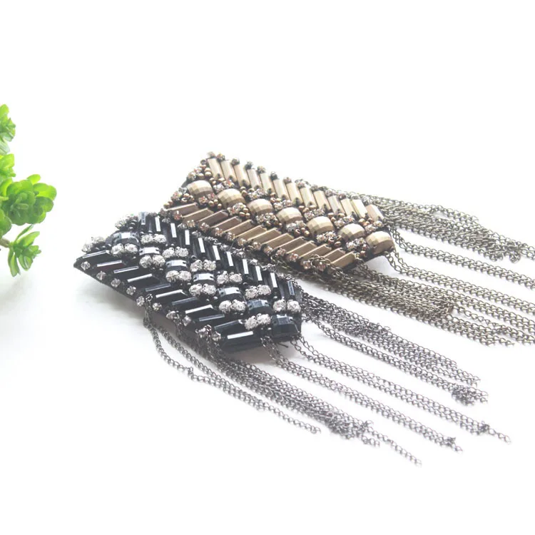 

one piece breastpin tassels shoulder board mark knot Epaulet patch metal patches badges applique patch for clothing DE-2573