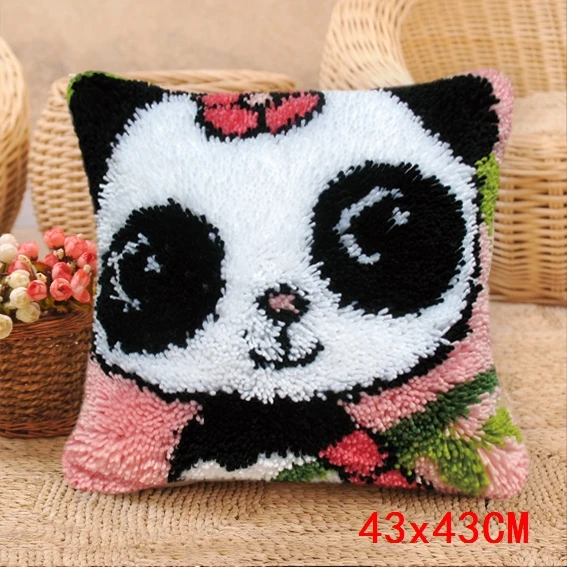 diy animal series exquisite coarse wool cross stitch carpet embroidery 3d segment embroidery pillow handmade material package free global shipping
